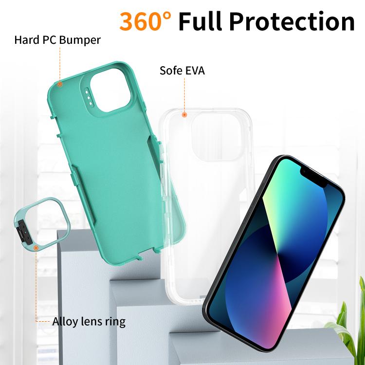 For iPhone 17e / 16e / 14 / 13 Traveler Lens Frame Holder Phone Case