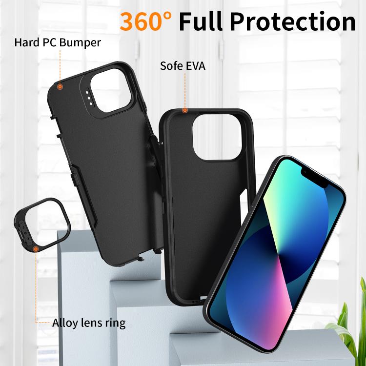 For iPhone 17e / 16e / 14 / 13 Traveler Lens Frame Holder Phone Case