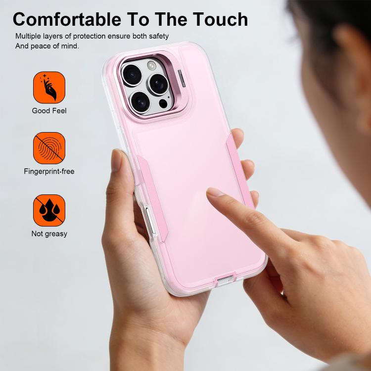 For iPhone 13 Pro Max / 12 Pro Max Traveler Lens Frame Holder Phone Case