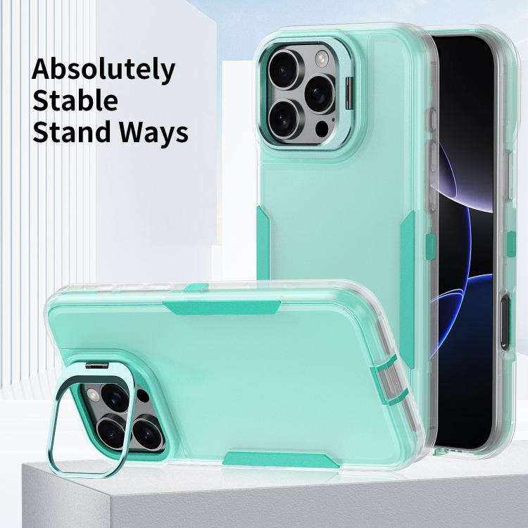 For iPhone 13 Pro Max / 12 Pro Max Traveler Lens Frame Holder Phone Case