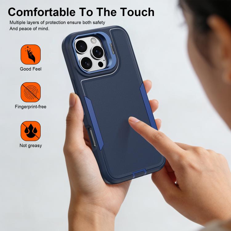 For iPhone 13 Pro Max / 12 Pro Max Traveler Lens Frame Holder Phone Case