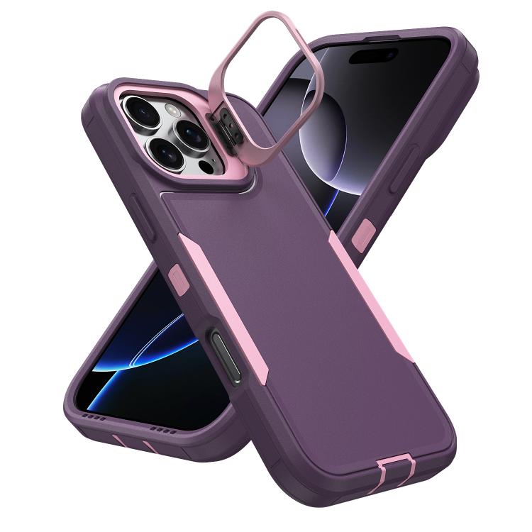 For iPhone 13 Pro Max / 12 Pro Max Traveler Lens Frame Holder Phone Case