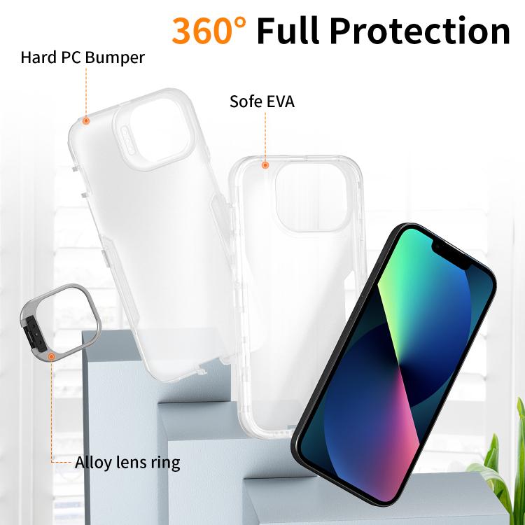 For iPhone 12 / 12 Pro Traveler Lens Frame Holder Phone Case