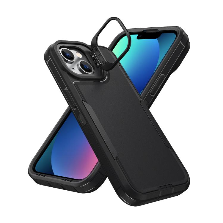 For iPhone 12 / 12 Pro Traveler Lens Frame Holder Phone Case