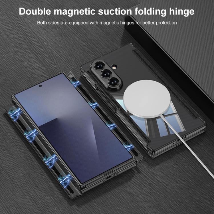 For Samsung Galaxy Z TriFold GKK Magnetic Hinge Folding Transparent Full Coverage Phone Case