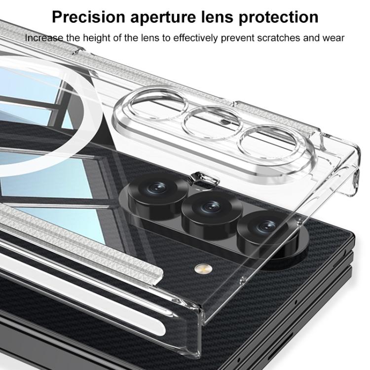 For Samsung Galaxy Z TriFold GKK Magnetic Hinge Folding Transparent Full Coverage Phone Case