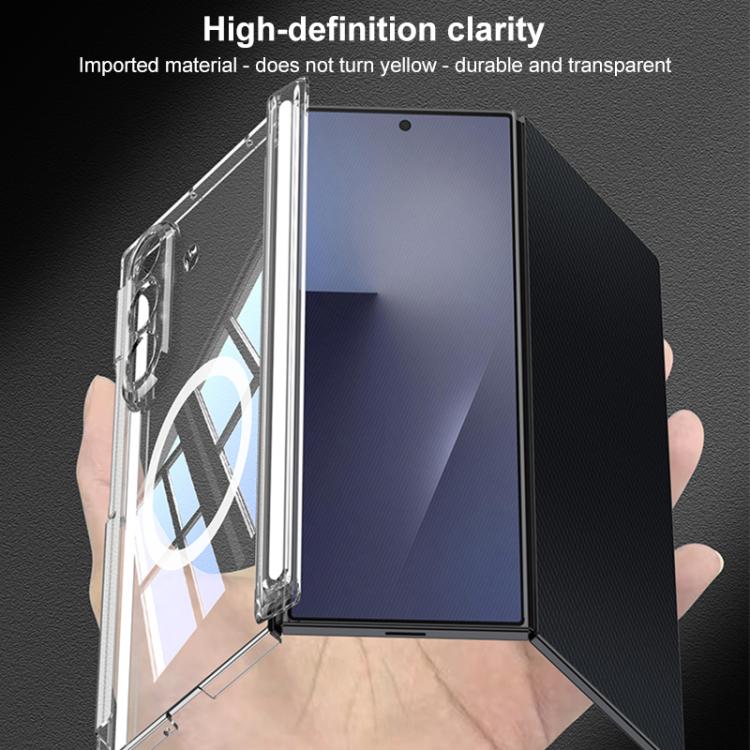 For Samsung Galaxy Z TriFold GKK Magnetic Hinge Folding Transparent Full Coverage Phone Case