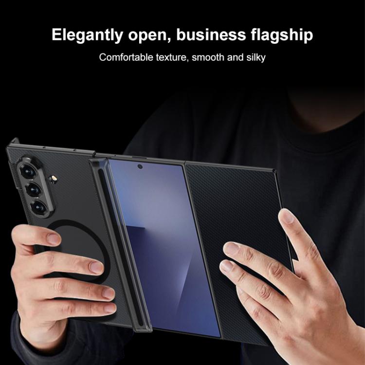 For Samsung Galaxy Z TriFold GKK Magnetic Hinge Folding Transparent Full Coverage Phone Case