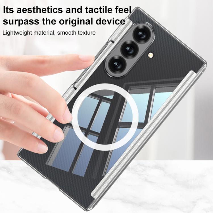 For Samsung Galaxy Z TriFold GKK Magnetic Hinge Folding Transparent Full Coverage Phone Case