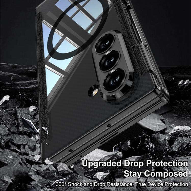For Samsung Galaxy Z TriFold GKK Magnetic Hinge Folding Transparent Full Coverage Phone Case