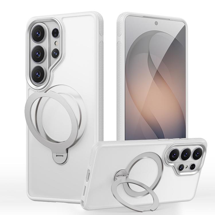 For Samsung Galaxy S26 Ultra 5G Gear-Style Stress Relief 360 Rotation Holder MagSafe Phone Case