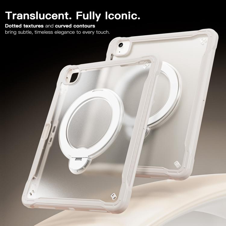 For iPad Air 13 2026 / 2025 / 2024 Powerful Sailor Metal Holder Hybrid Tablet Case with Strap & Glass Film