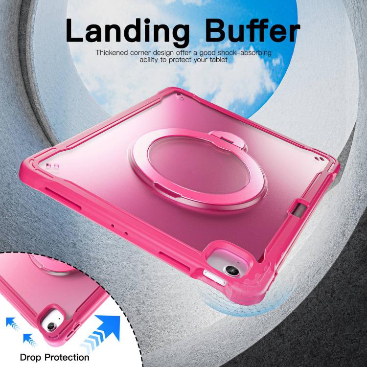 For iPad Air 13 2026 / 2025 / 2024 Powerful Sailor Metal Holder Hybrid Tablet Case with Strap & Glass Film