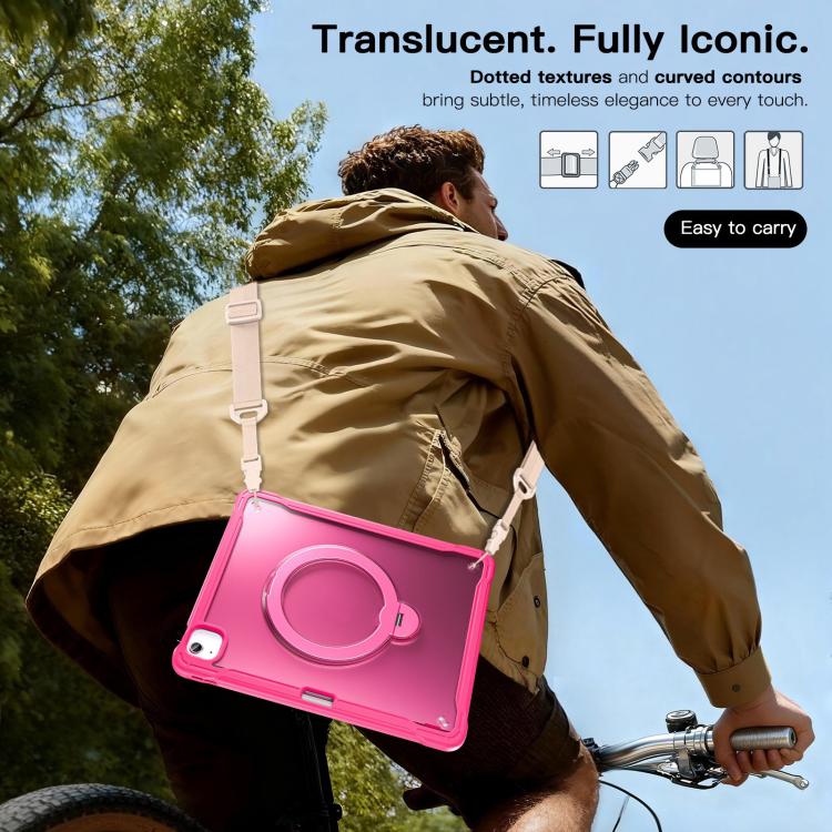 For iPad Air 13 2026 / 2025 / 2024 Powerful Sailor Metal Holder Hybrid Tablet Case with Strap & Glass Film