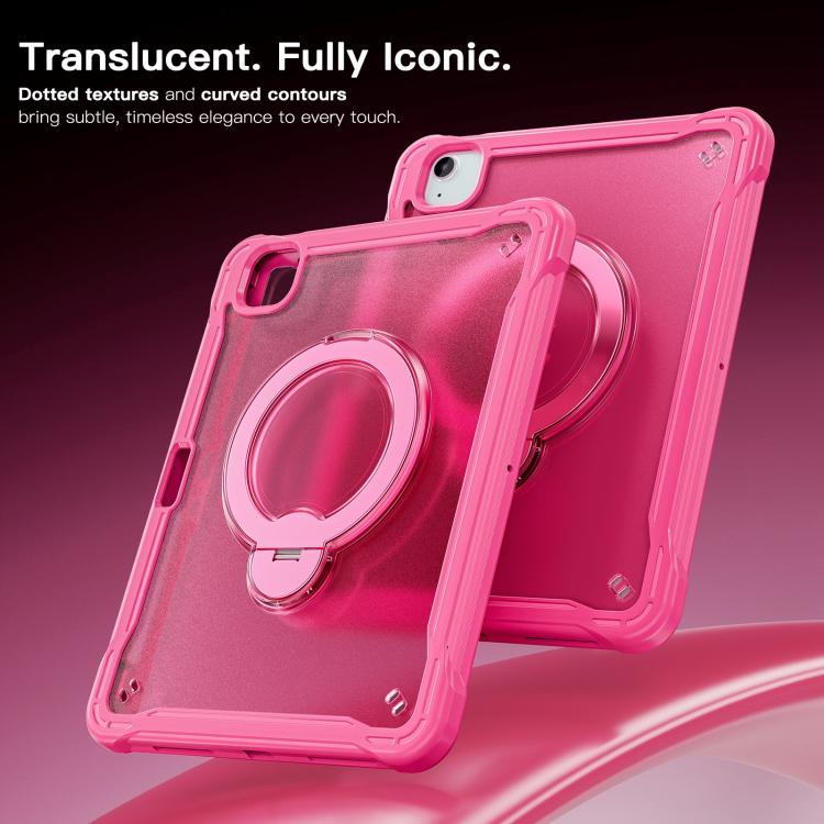 For iPad Air 11 2026 / 2025 / 2024 Powerful Sailor Metal Holder Hybrid Tablet Case with Strap & Glass Film
