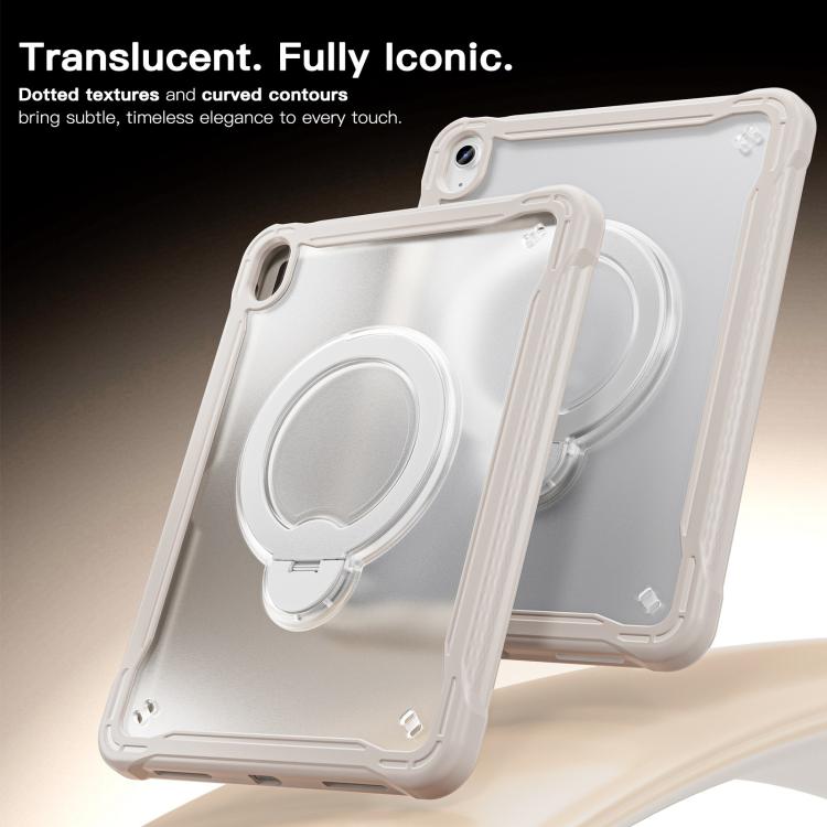 For iPad 2025 / 2022 Powerful Sailor Metal Holder Hybrid Tablet Case with Strap & Glass Film
