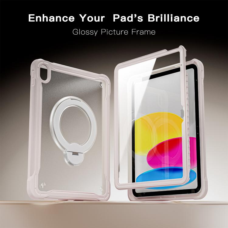 For iPad 2025 / 2022 Powerful Sailor Metal Holder Hybrid Tablet Case with Strap & Glass Film