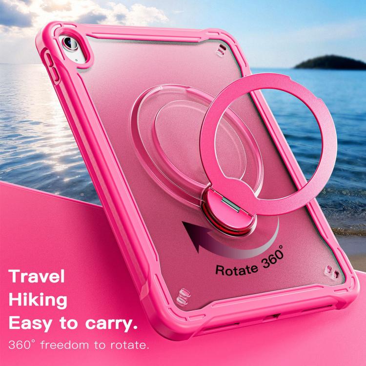 For iPad 2025 / 2022 Powerful Sailor Metal Holder Hybrid Tablet Case with Strap & Glass Film