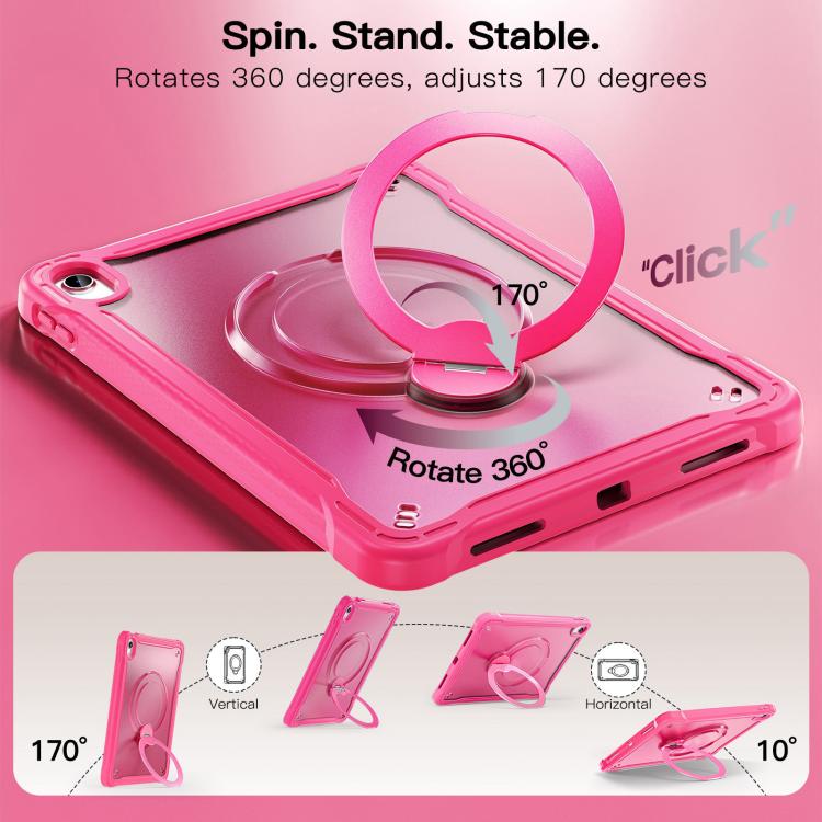 For iPad 2025 / 2022 Powerful Sailor Metal Holder Hybrid Tablet Case with Strap & Glass Film