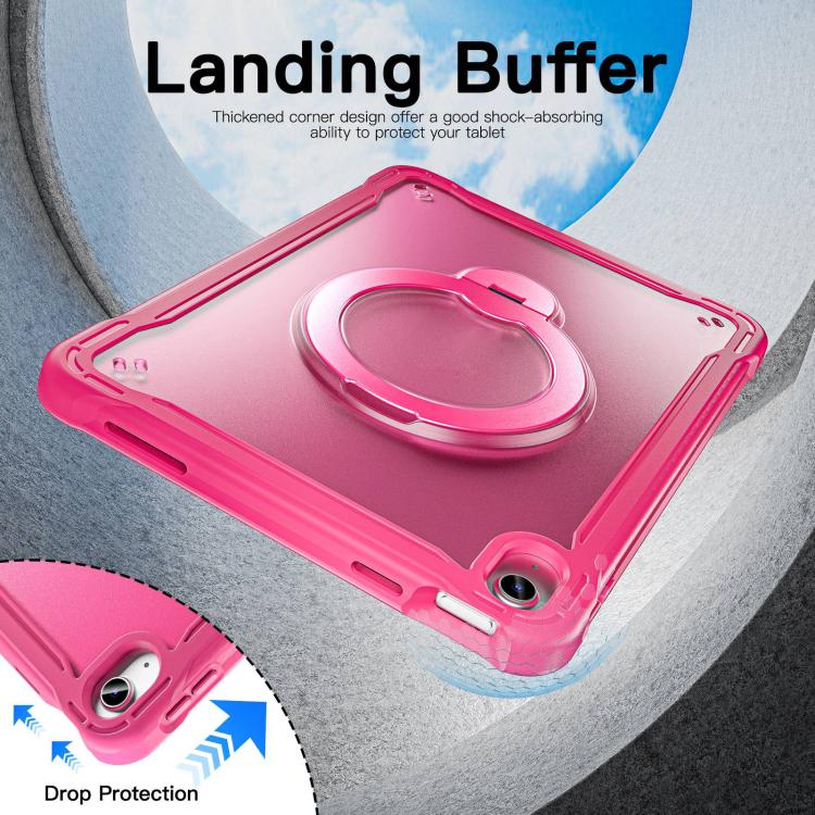 For iPad 2025 / 2022 Powerful Sailor Metal Holder Hybrid Tablet Case with Strap & Glass Film