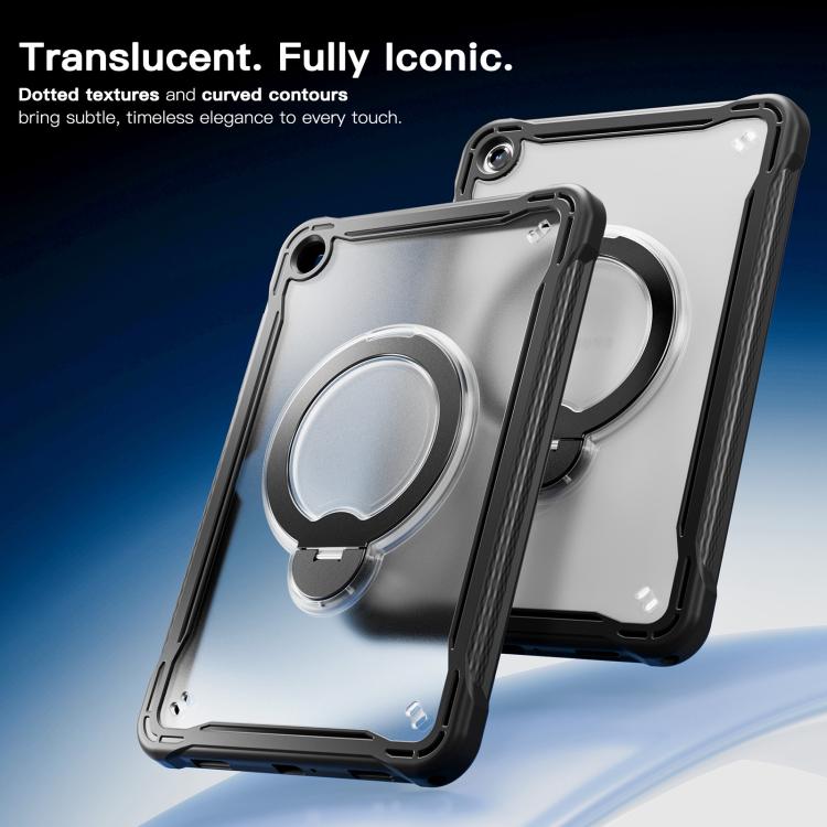 For Samsung Galaxy A11+ Powerful Sailor Metal Holder Hybrid Tablet Case with Strap & Glass Film