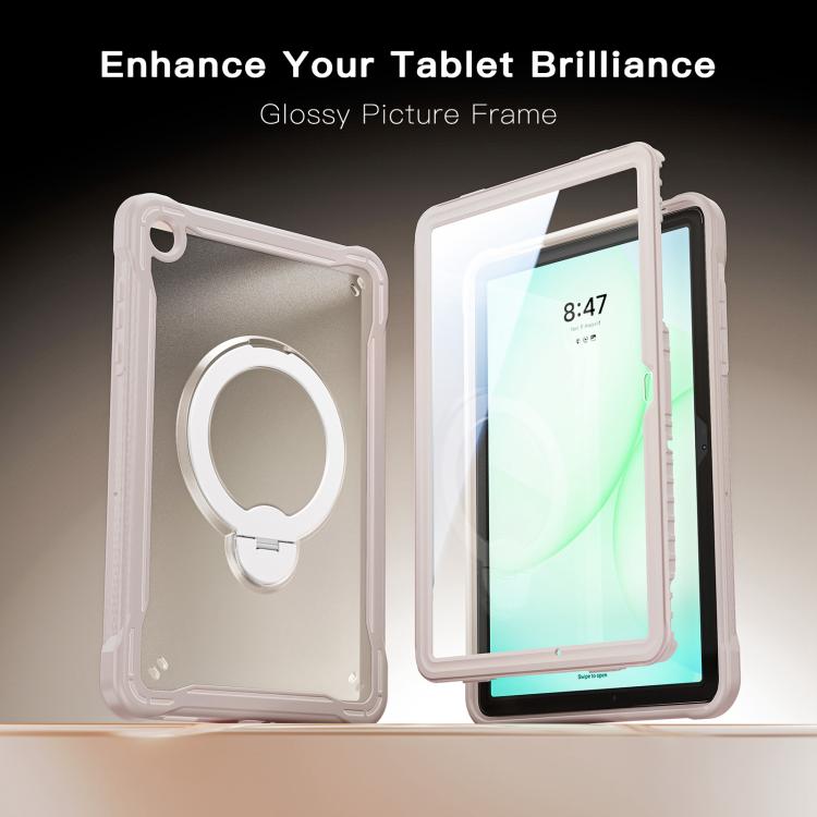 For Samsung Galaxy A11+ Powerful Sailor Metal Holder Hybrid Tablet Case with Strap & Glass Film