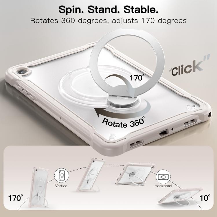For Samsung Galaxy A11+ Powerful Sailor Metal Holder Hybrid Tablet Case with Strap & Glass Film