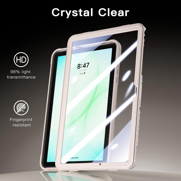 For Samsung Galaxy A11+ Powerful Sailor Metal Holder Hybrid Tablet Case with Strap & Glass Film