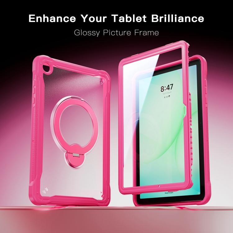 For Samsung Galaxy A11+ Powerful Sailor Metal Holder Hybrid Tablet Case with Strap & Glass Film