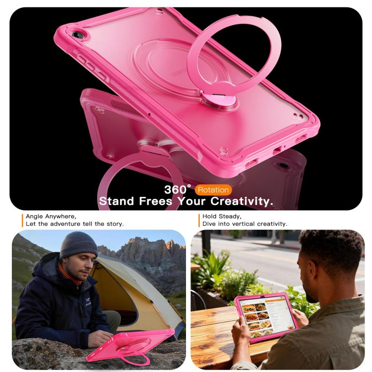 For Samsung Galaxy A11+ Powerful Sailor Metal Holder Hybrid Tablet Case with Strap & Glass Film