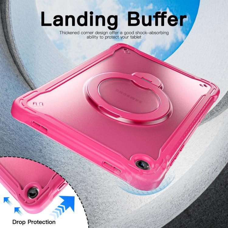 For Samsung Galaxy A11+ Powerful Sailor Metal Holder Hybrid Tablet Case with Strap & Glass Film