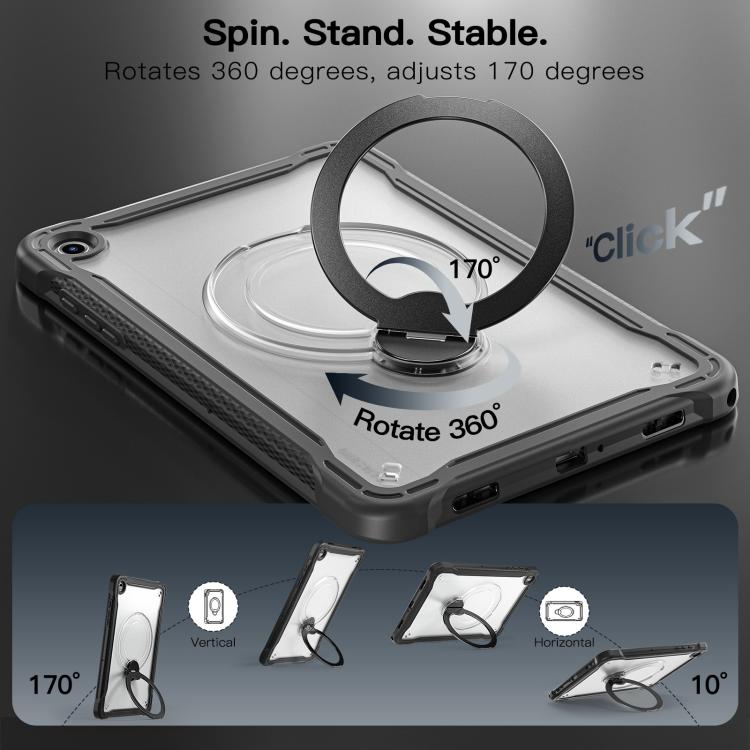 For Samsung Galaxy A9+ Powerful Sailor Metal Holder Hybrid Tablet Case with Strap & Glass Film