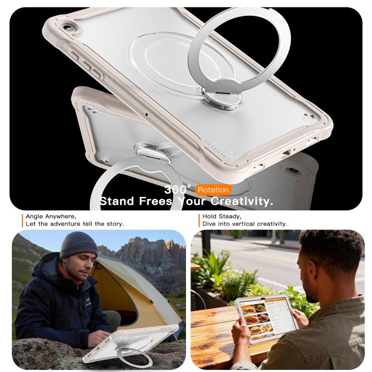 For Samsung Galaxy A9+ Powerful Sailor Metal Holder Hybrid Tablet Case with Strap & Glass Film