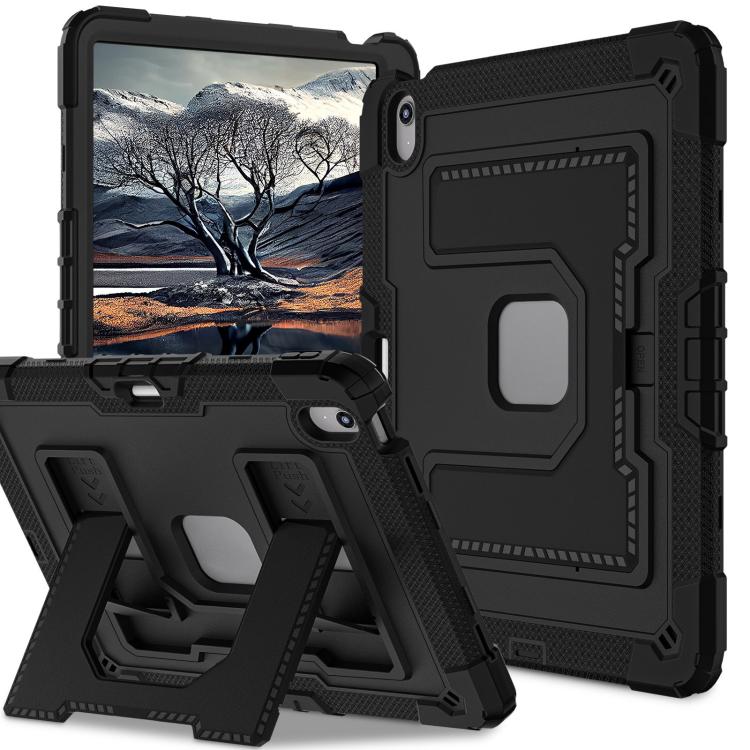 For iPad Air 13 2026 / 2025 / 2024 Big Holder Silicone Hydric PC Tablet Case with Shoulder Strap