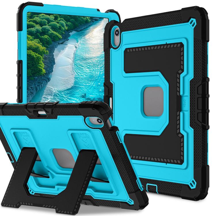 For iPad Air 13 2026 / 2025 / 2024 Big Holder Silicone Hydric PC Tablet Case with Shoulder Strap