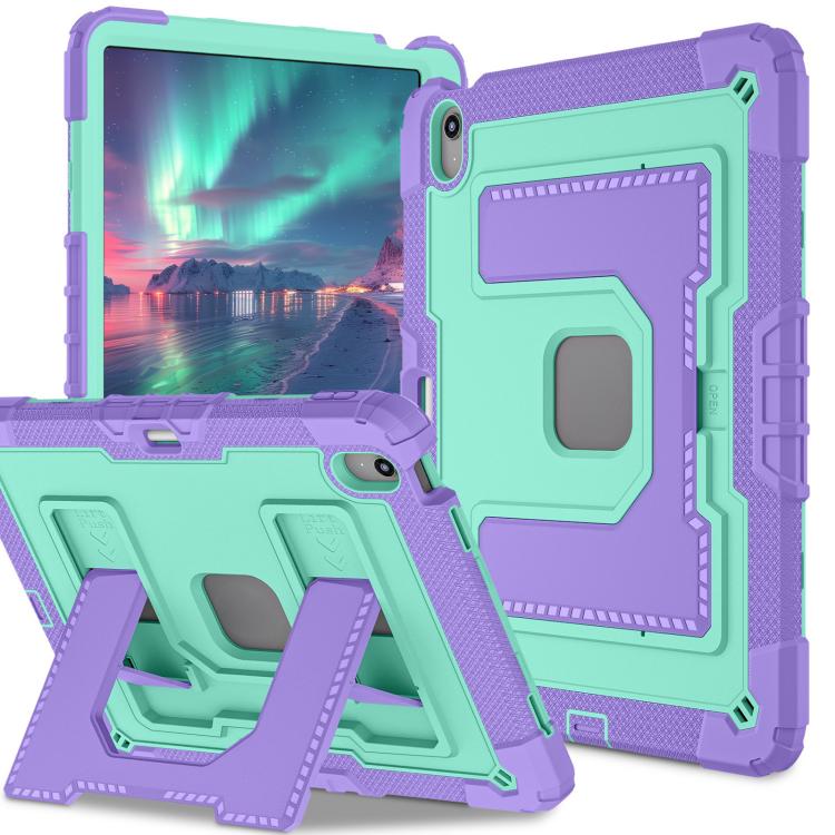 For iPad Air 13 2026 / 2025 / 2024 Big Holder Silicone Hydric PC Tablet Case with Shoulder Strap