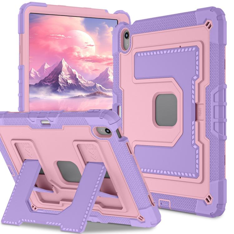 For iPad Air 13 2026 / 2025 / 2024 Big Holder Silicone Hydric PC Tablet Case with Shoulder Strap