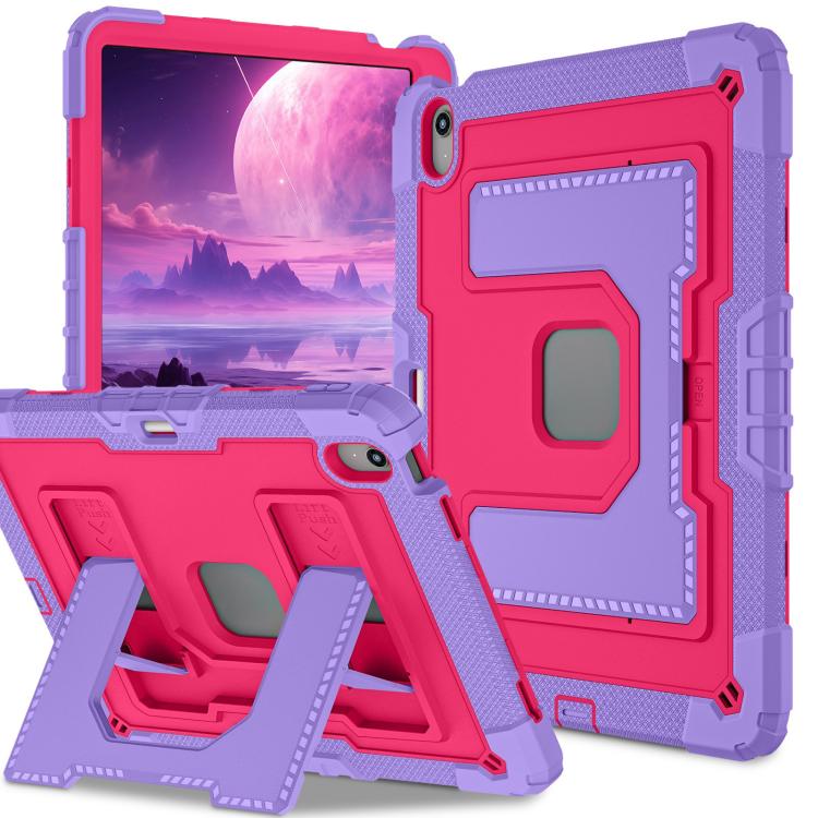 For iPad Air 13 2026 / 2025 / 2024 Big Holder Silicone Hydric PC Tablet Case with Shoulder Strap