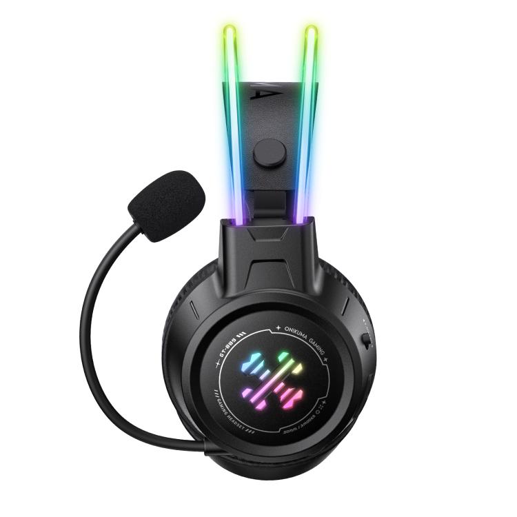ONIKUMA GT889 Tri-mode RGB Bluetooth 2.4G Wired Gaming Headset - Black