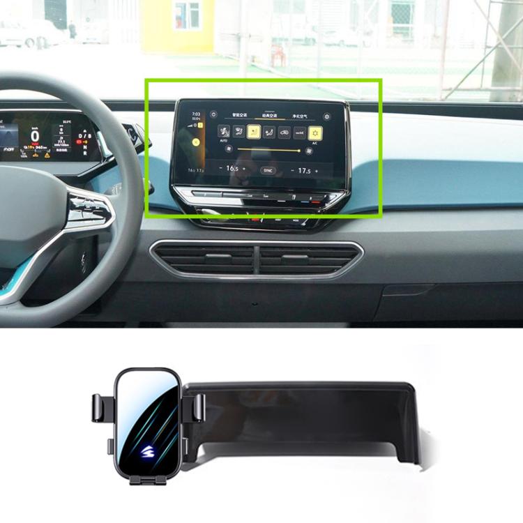 For Volkswagen ID3 21-24 10 inch Car Screen Phone Holder Mount with Extension Arm - Black