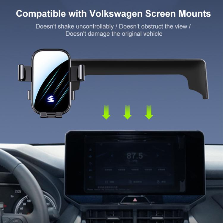 For Volkswagen ID7 2024 15 inch Car Screen Phone Holder Mount with Extension Arm - Black
