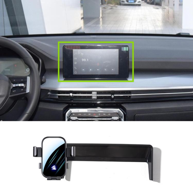 For SGMW Xingchen 20-22 8 inch Car Screen Phone Holder Mount with Extension Arm - Black