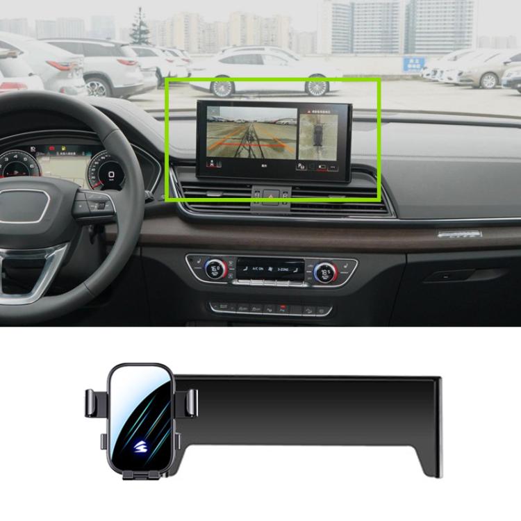 For Audi A4L 20-25 / Q5L / A5 21-25 10.1inch Car Screen Phone Holder Mount with Extension Arm - Black