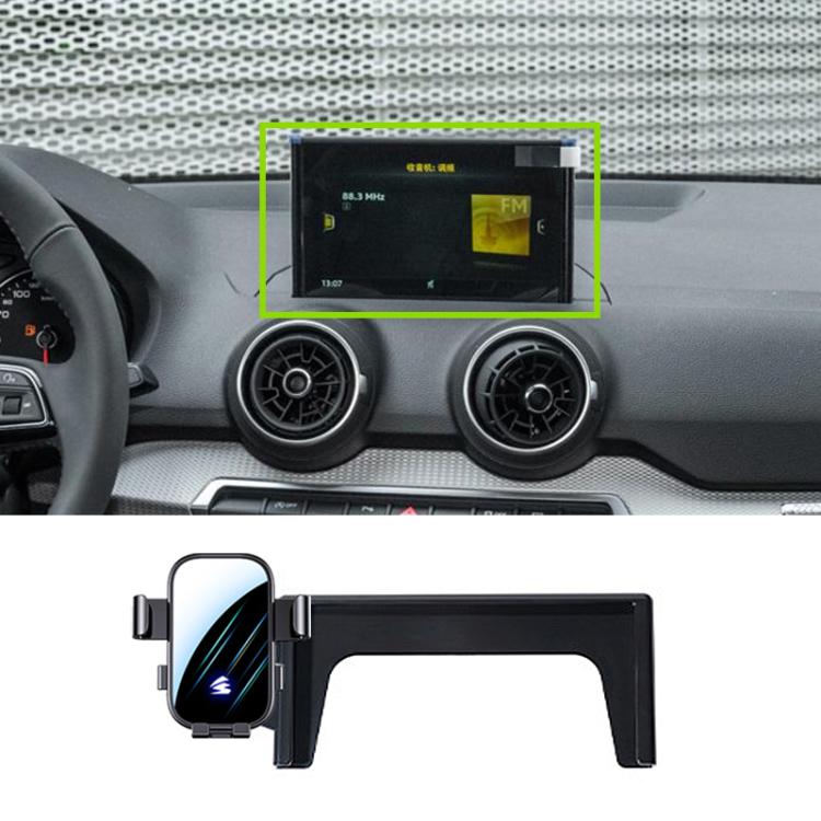 For Audi Q2L 18-24 7 inch Car Screen Phone Holder Mount with Extension Arm - Black