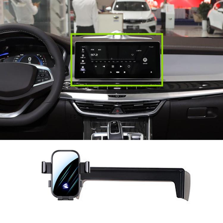 For Geely Jiaji 2019-2022 12.3 inch Car Screen Phone Holder Mount with Extension Arm - Black