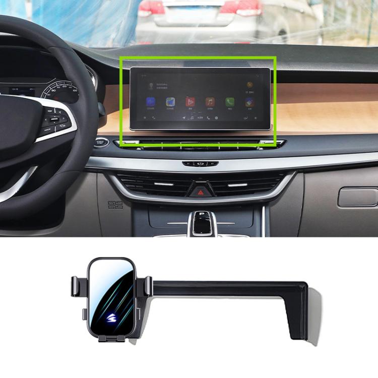 For Geely Jiaji 2019-2021 10.25 inch Car Screen Phone Holder Mount with Extension Arm - Black