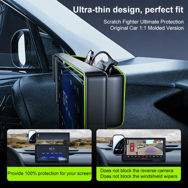 For Geely Boyue L 2024 13.2 inch Car Screen Phone Holder Mount with Extension Arm - Black