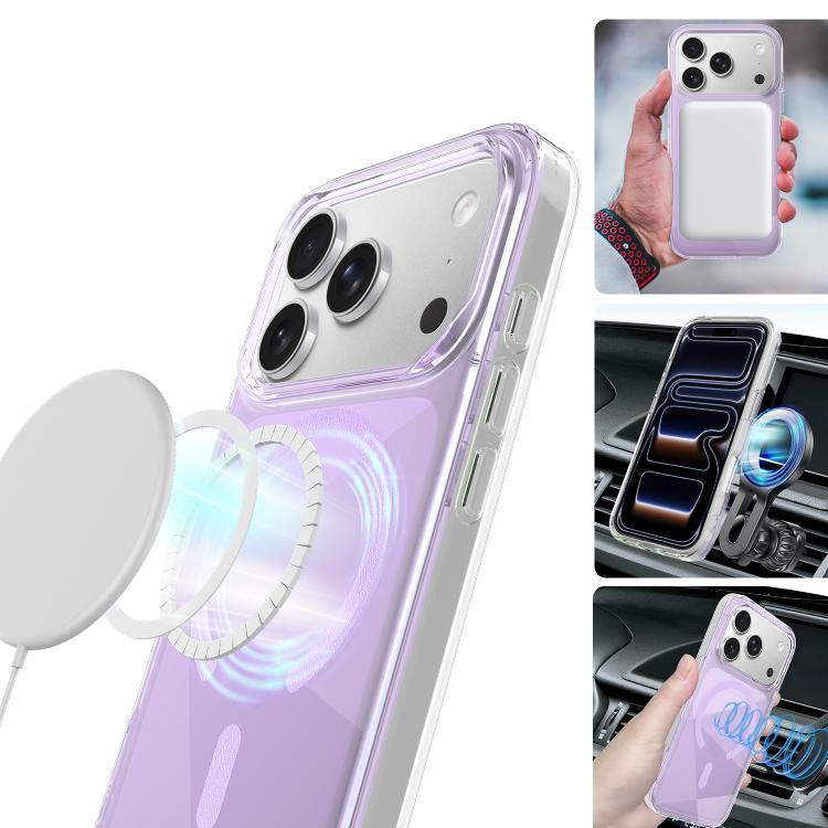 For iPhone 17 Pro Neon Gradient Series Magnetic Phone Case