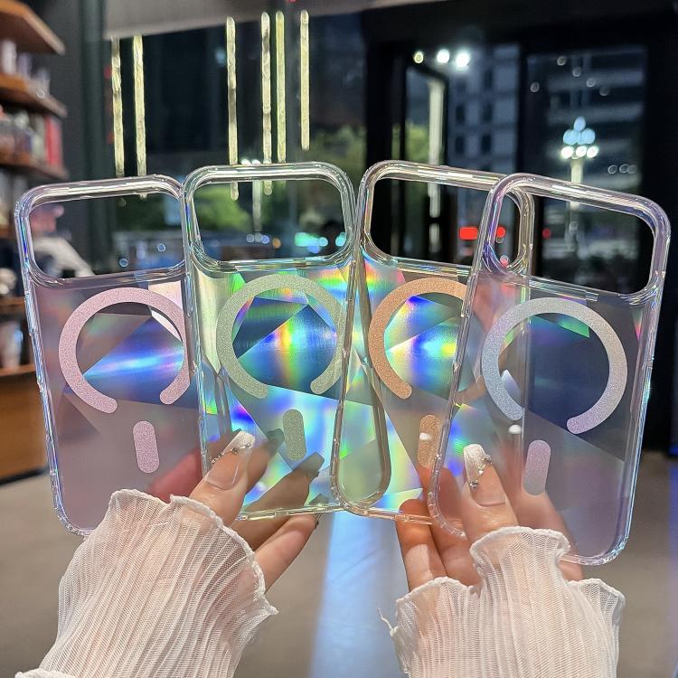 For iPhone 16 Neon Gradient Series Magnetic Phone Case