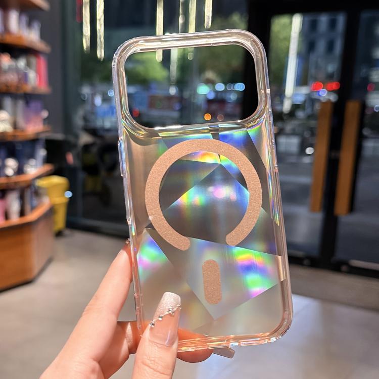 For iPhone 14 Pro Max Neon Gradient Series Magnetic Phone Case